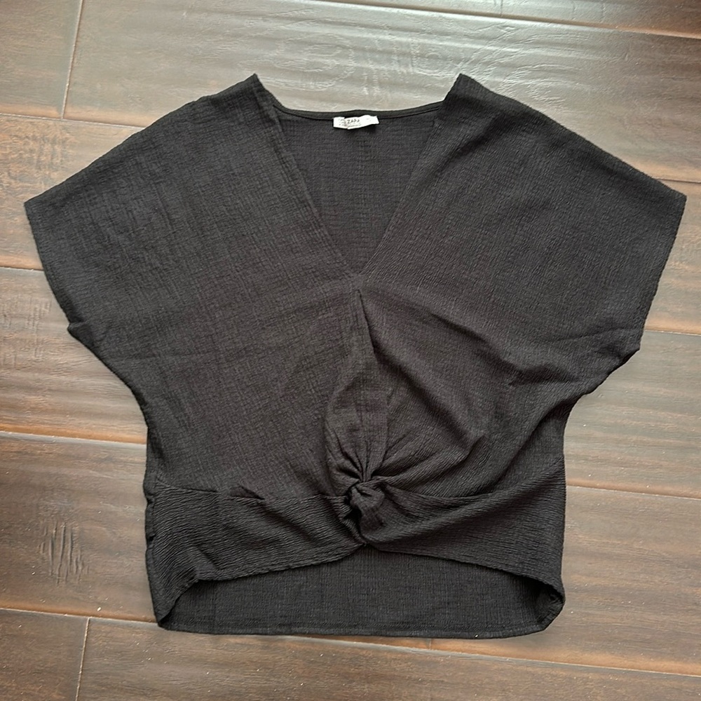 Black Crop top
